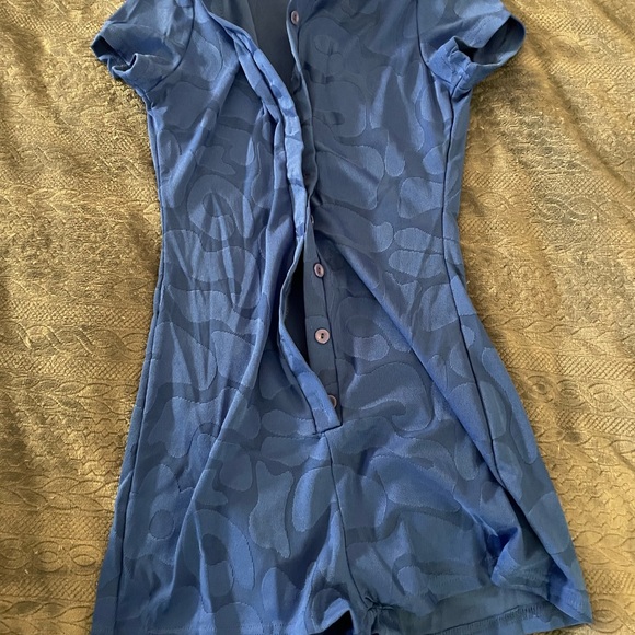 Blue one piece romper - Picture 5 of 8